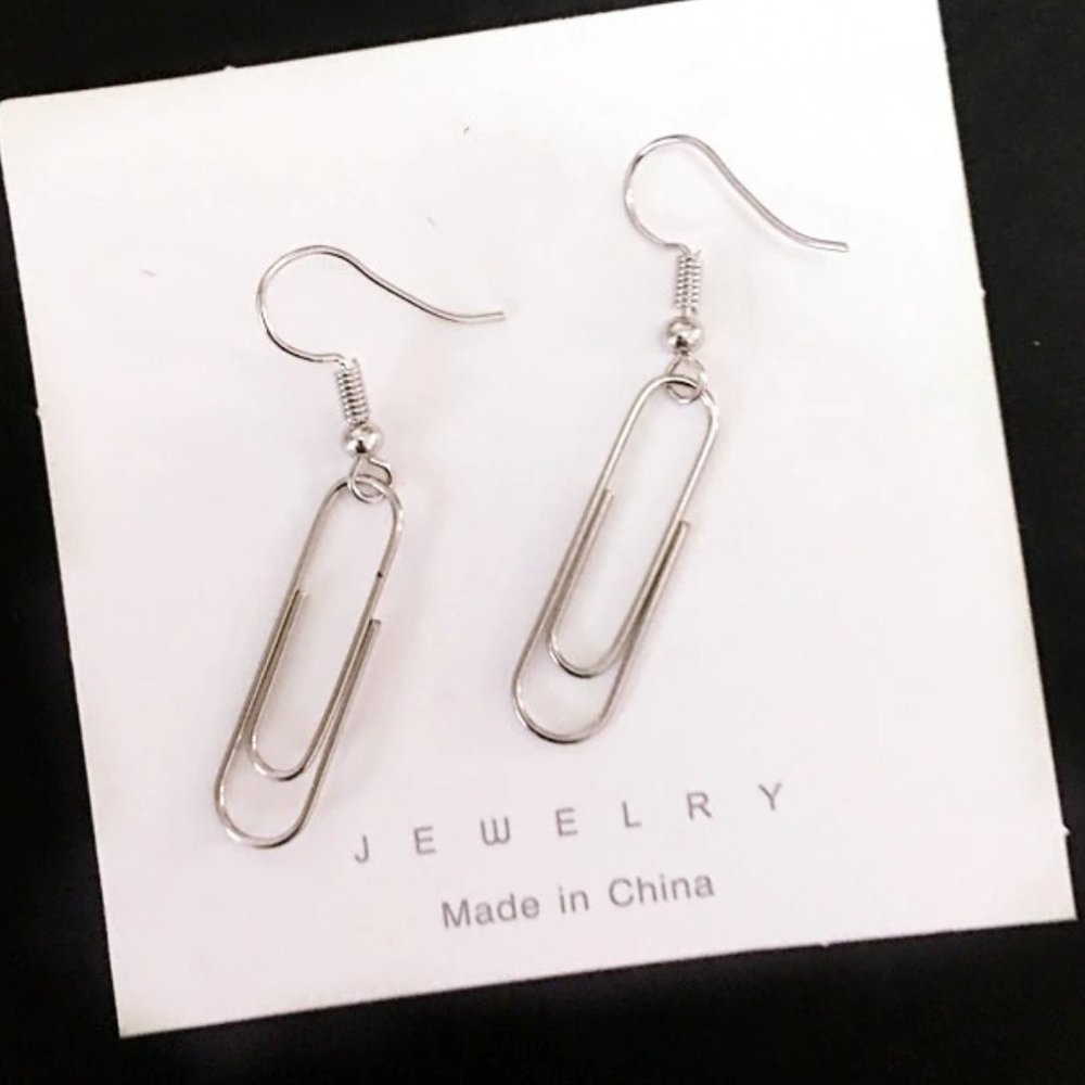 Paperclips Dangle Earrings